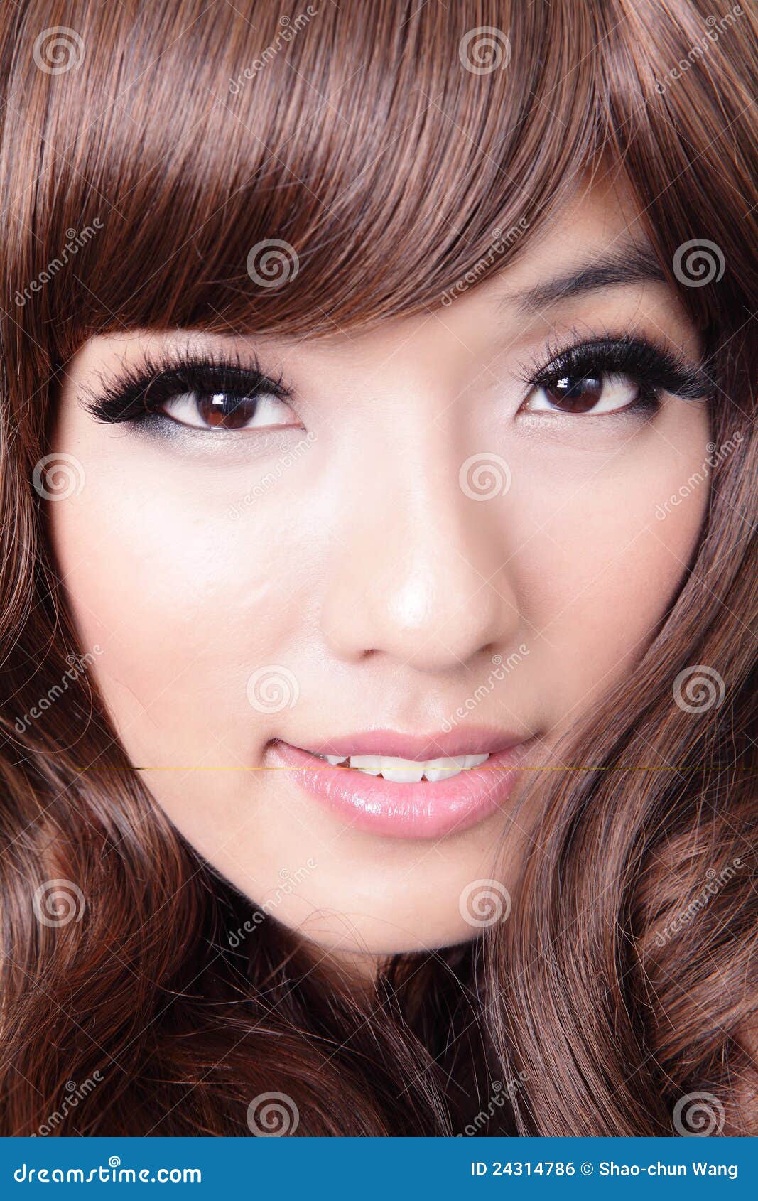 Close Up Of Beautiful Woman Hair Style Royalty Free Stock 