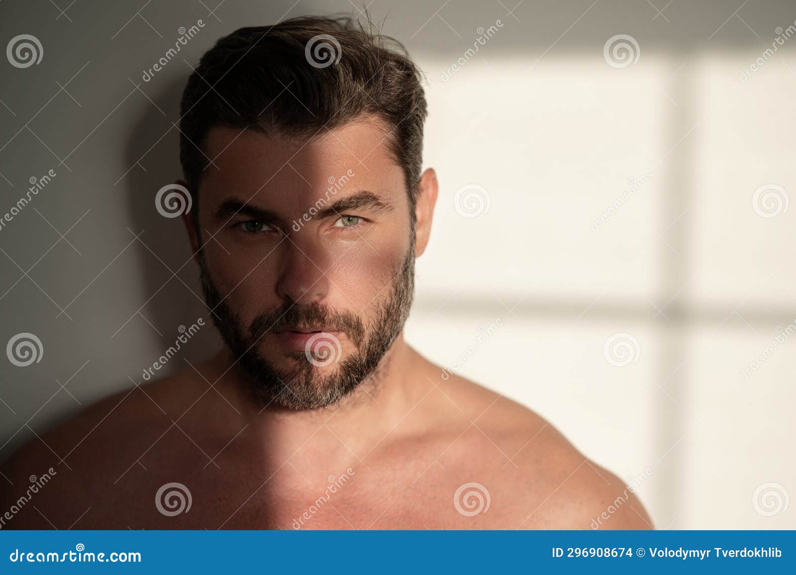 Portrait Young Muscular Man Halfnaked Body Stock Photo 142187284