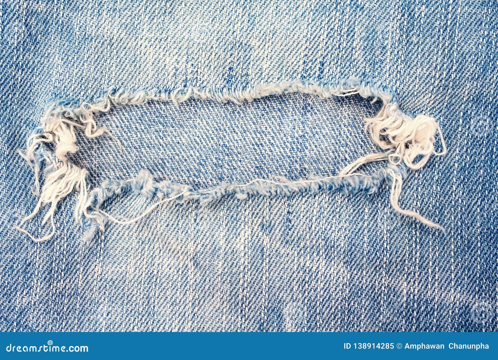 Blue Denim Jeans with Ripped Patterns Texture for Background Stock ...