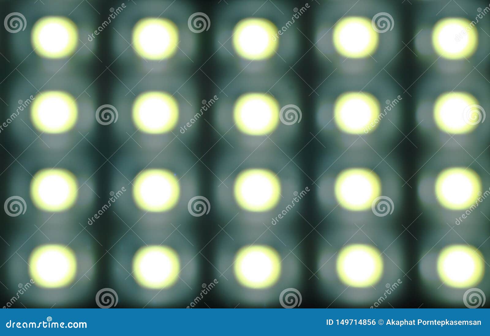 Blurry Artificial Flashlight from Lamp in Night Background and Texture
