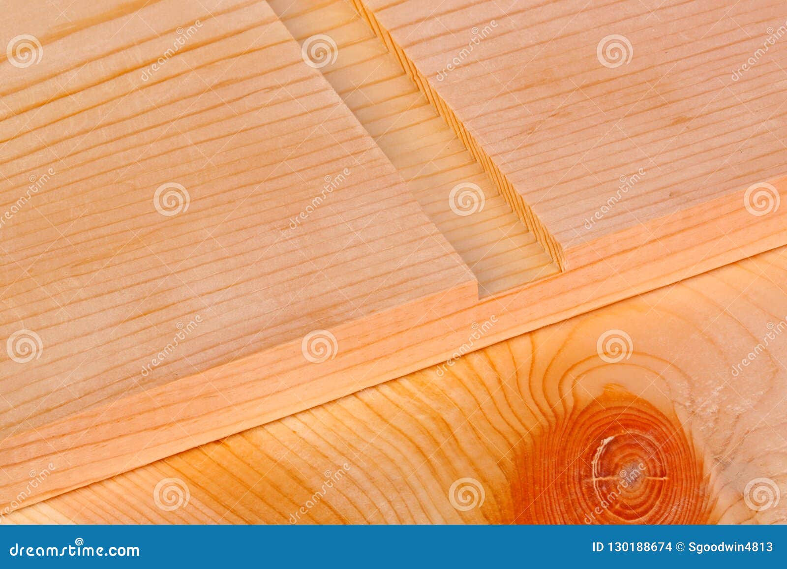 close-up of a board with a woodworking dado groove
