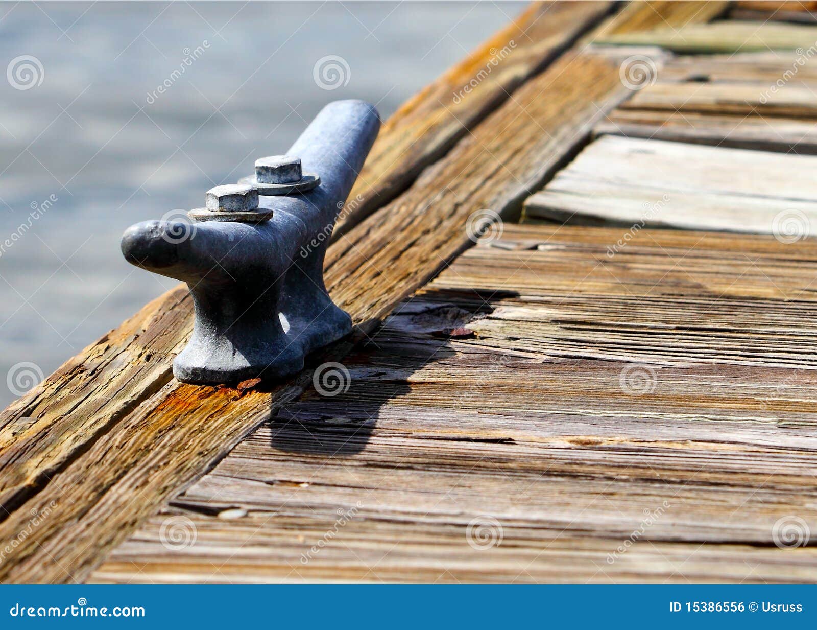 CloseUp of Boating Cleat stock photo. Image of jetty 15386556