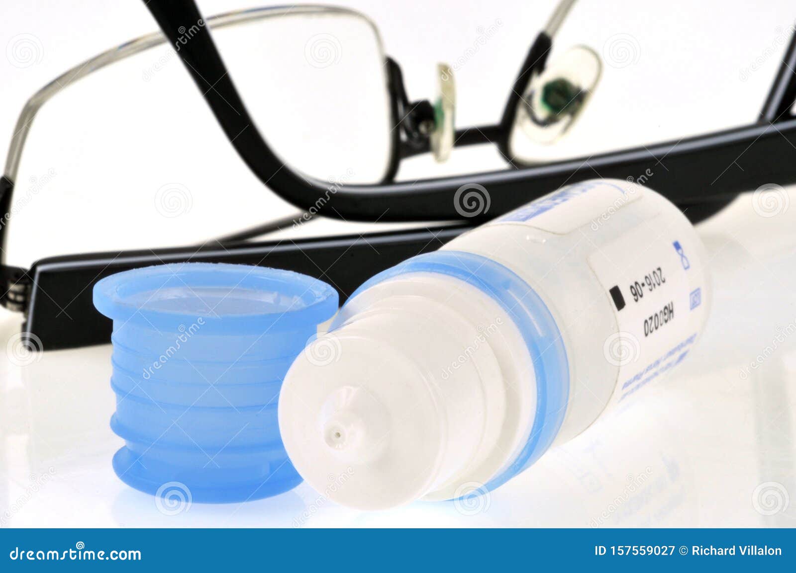 Eye Drops and Glasses in Closeup Stock Image Image of pharmacy, lens