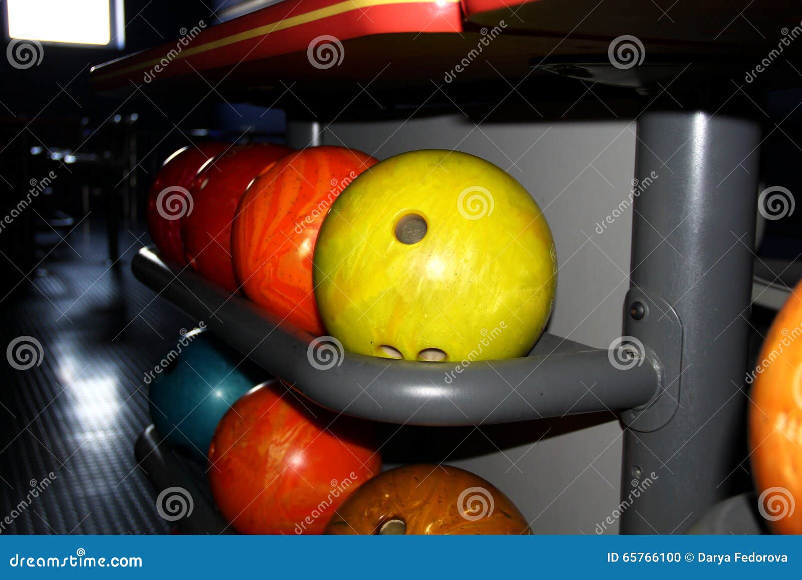 Close up of bowling balls stock photo. Image of club 65766100