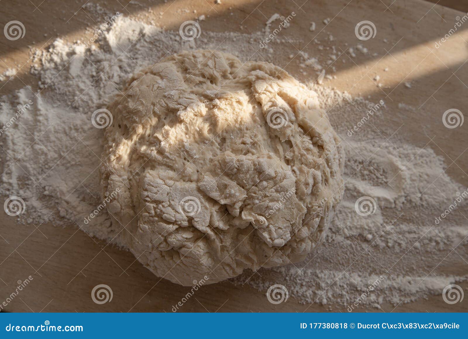 Preparation of bread dough stock photo. Image of cooking 177380818