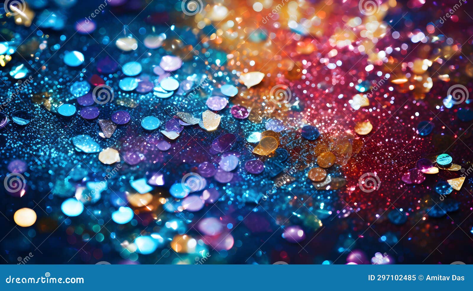 Close Up on Bright Glitter Background Stock Illustration Illustration