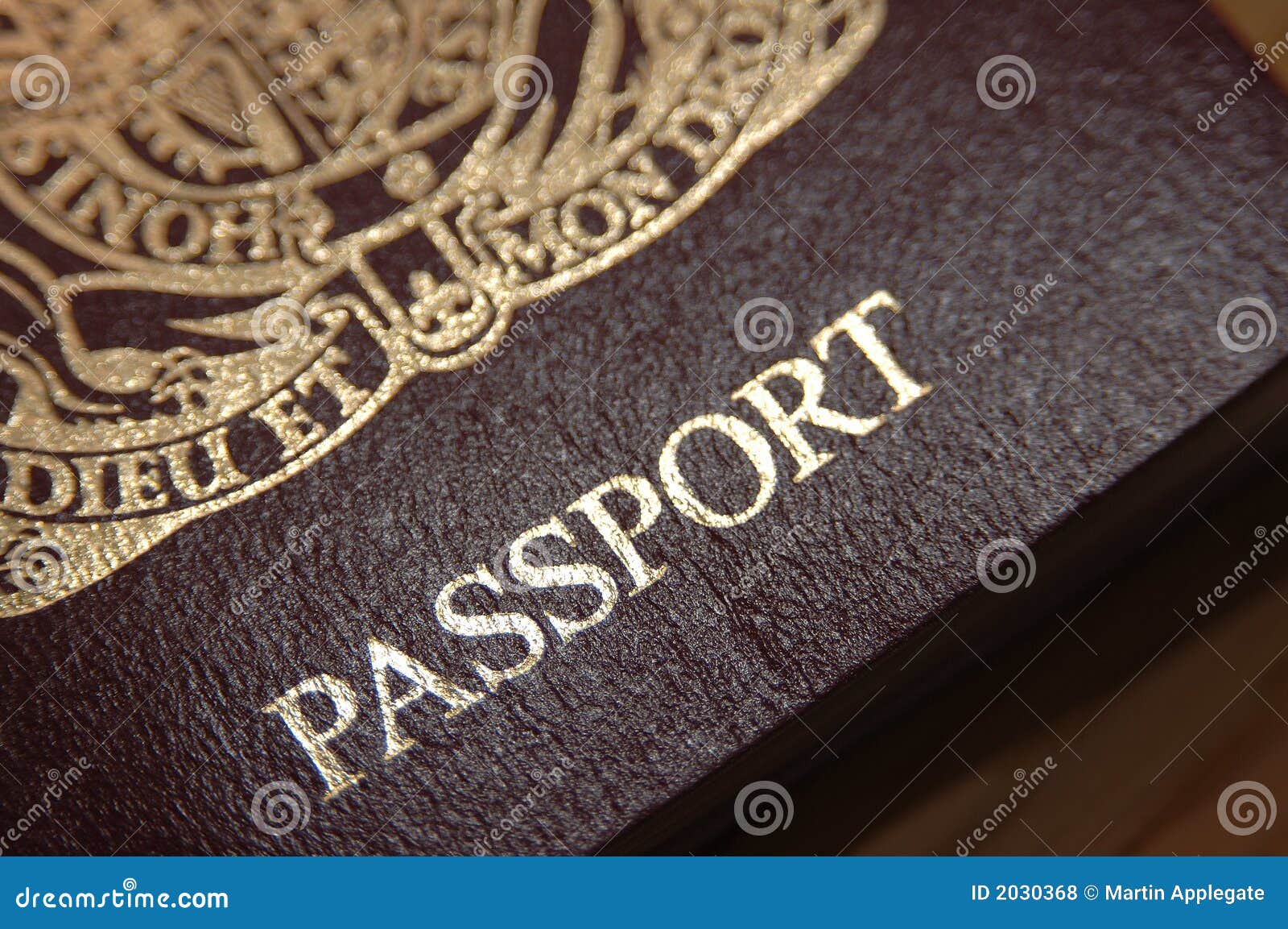 close up of a british passport