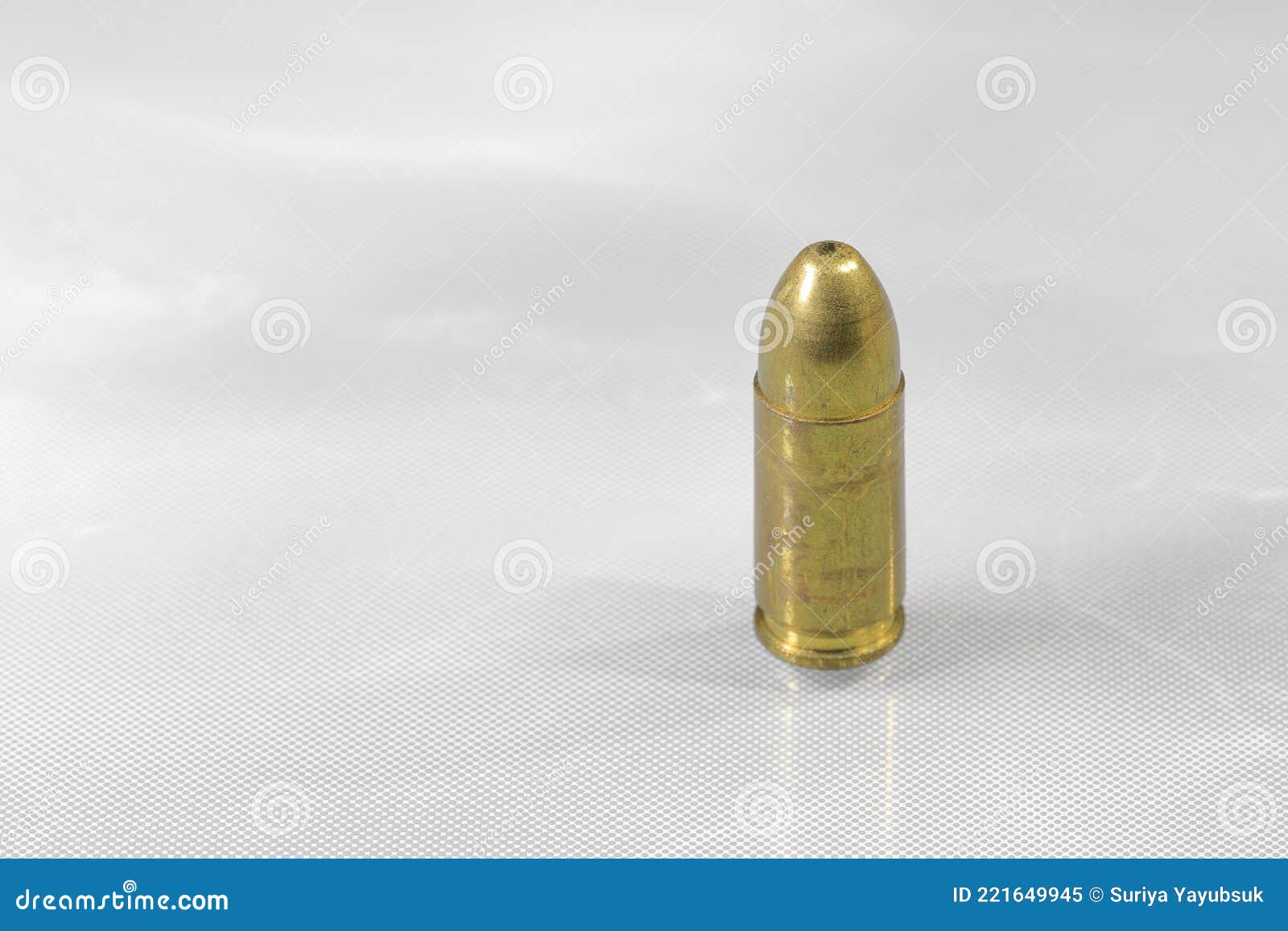 close up bullet 9mm parabellum fmj (full metal jacket )