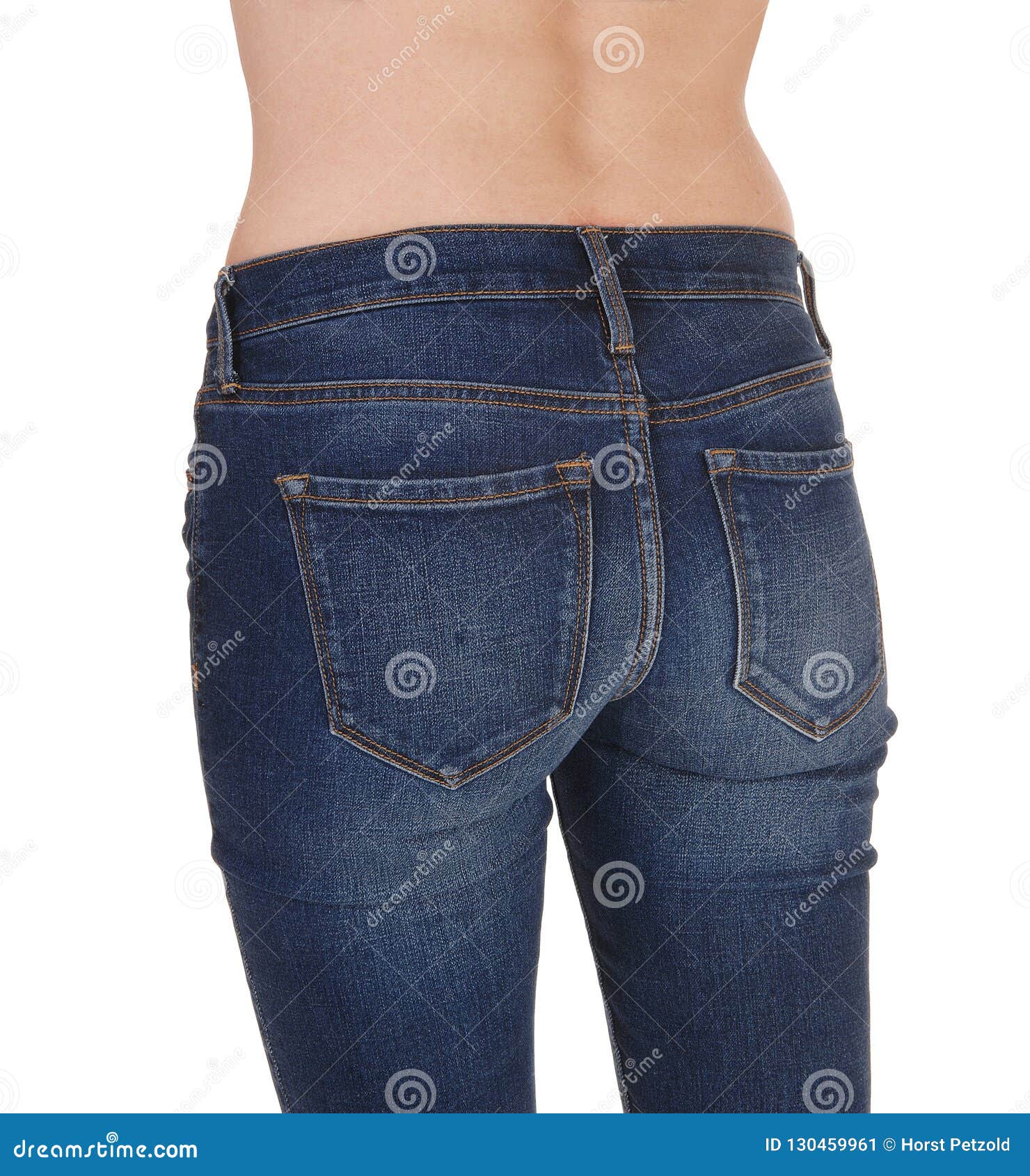 Close Up of the of a Woman in Jeans Stock Image - Image of female ...