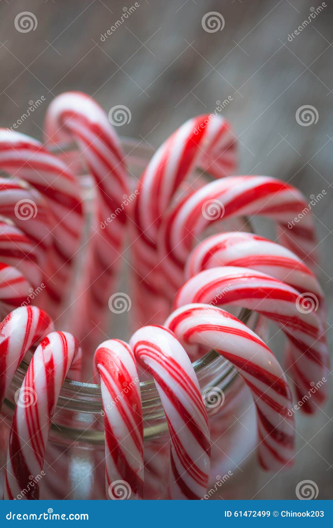 Close Up of Candy Canes in a Jar Stock Image Image of white, angle