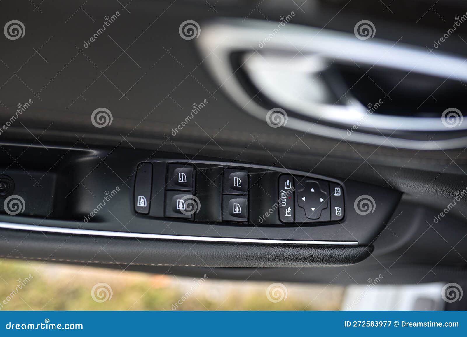 Closeup of a Car Door Control Panel Stock Image Image of dashboard