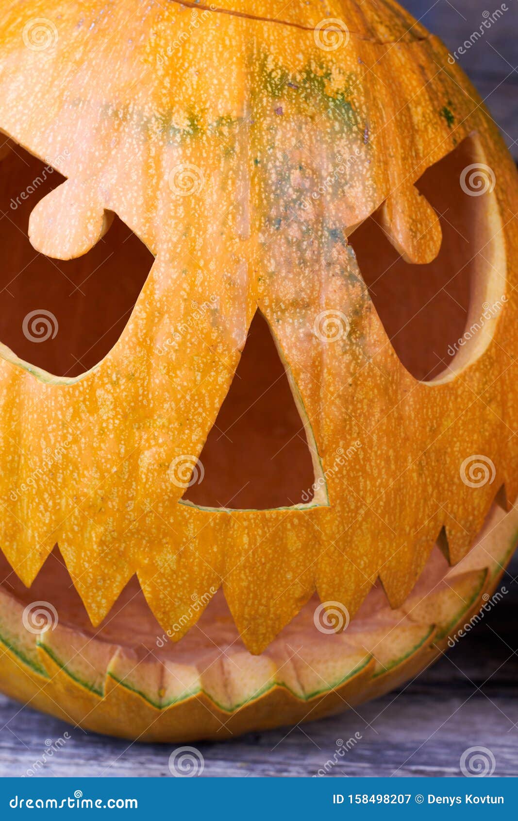 Close Up Carved Pumpkin For Halloween. Stock Image - Image Of Handmade,  Evil: 158498207