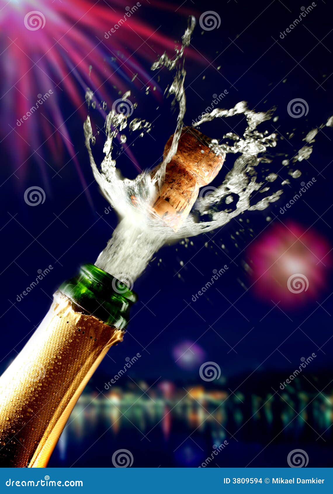 Close Up of Champagne Cork Popping Stock Photo Image of shot, still