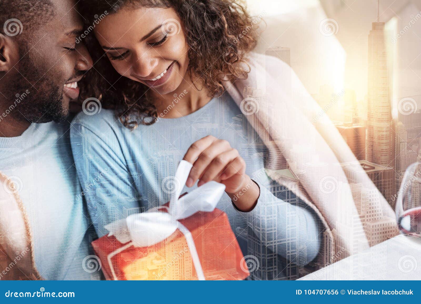 Close Up of Cheerful Couple Being Pleased Stock Photo - Image of care ...