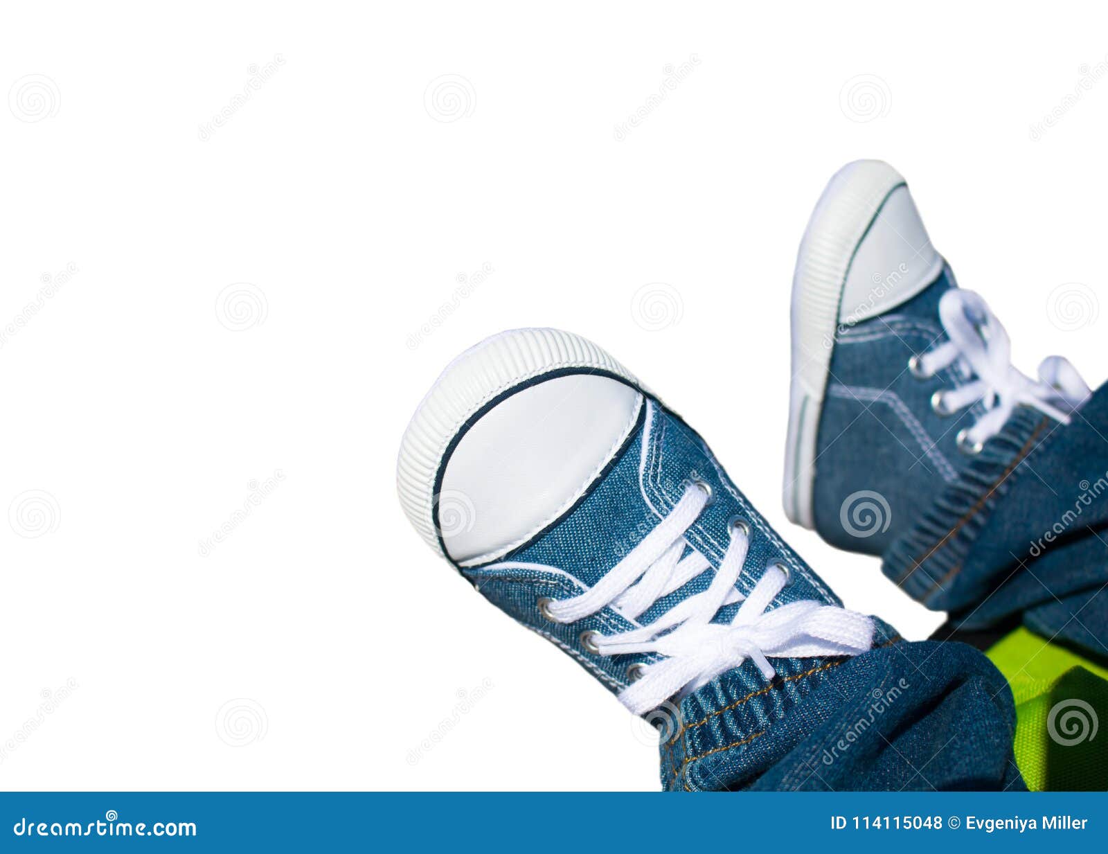 Close-up on Child Feet with Sneakers. Stock Photo - Image of health ...