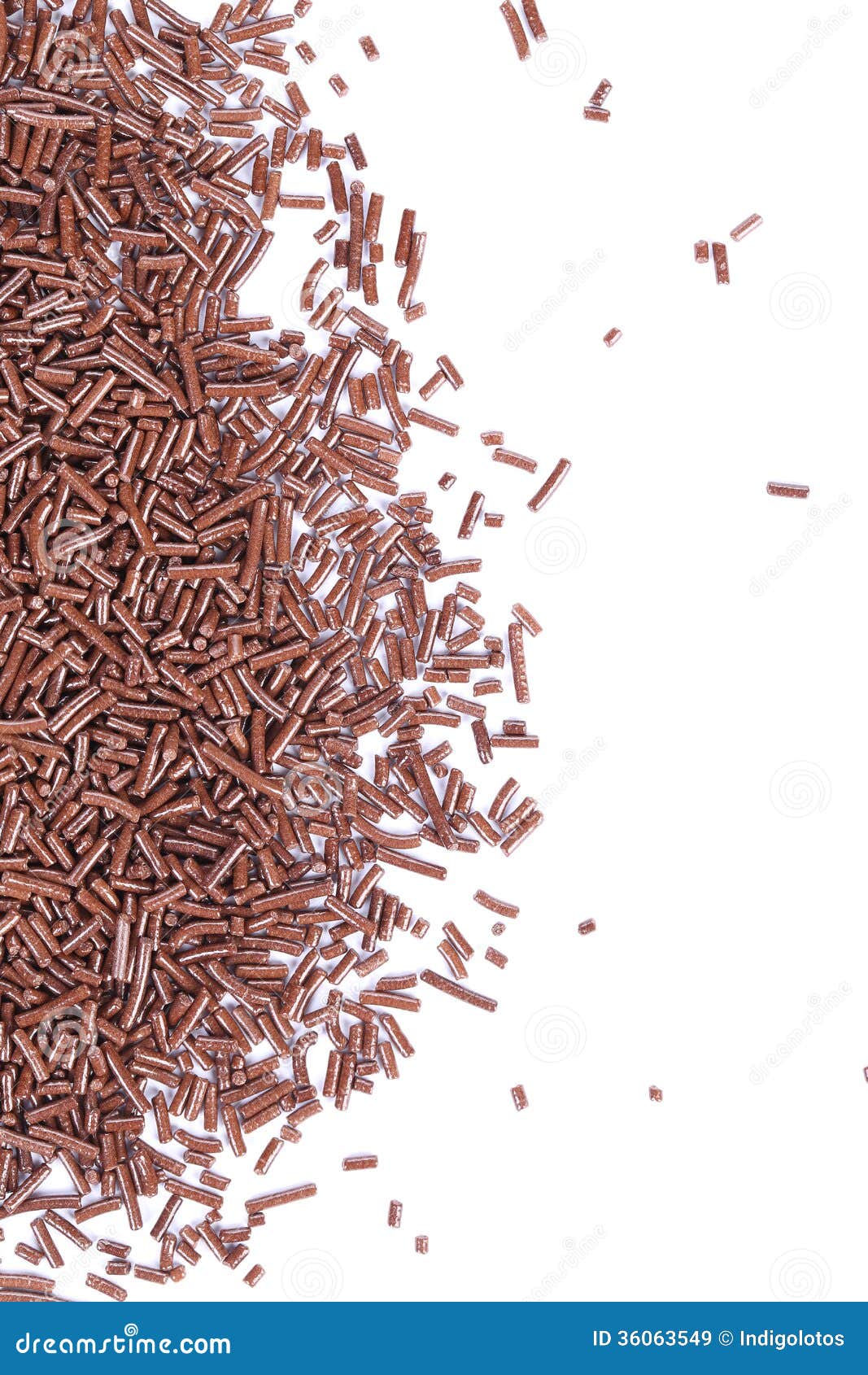 Close Up Of Chocolate Sprinkles. Stock Image Image of macro, bakery 36063549