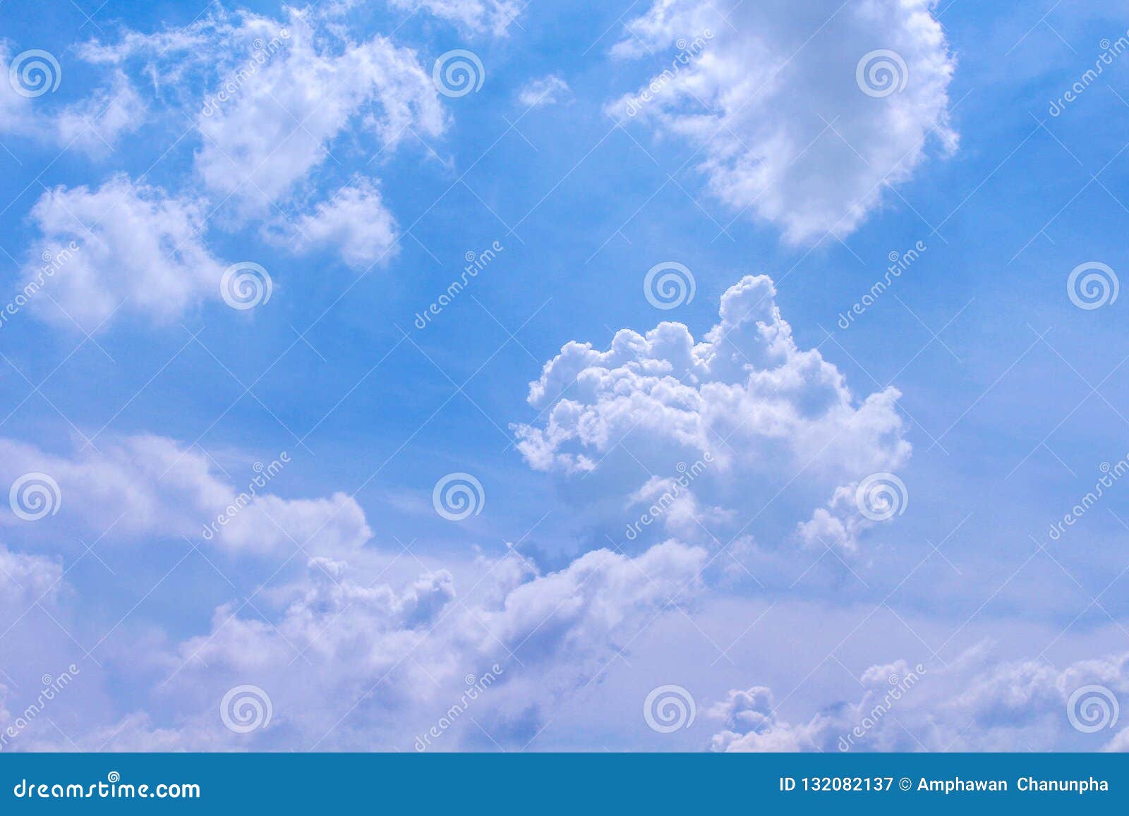 Cloud Groups Patterns on Bright Bluesky Background in Summer Day Stock ...