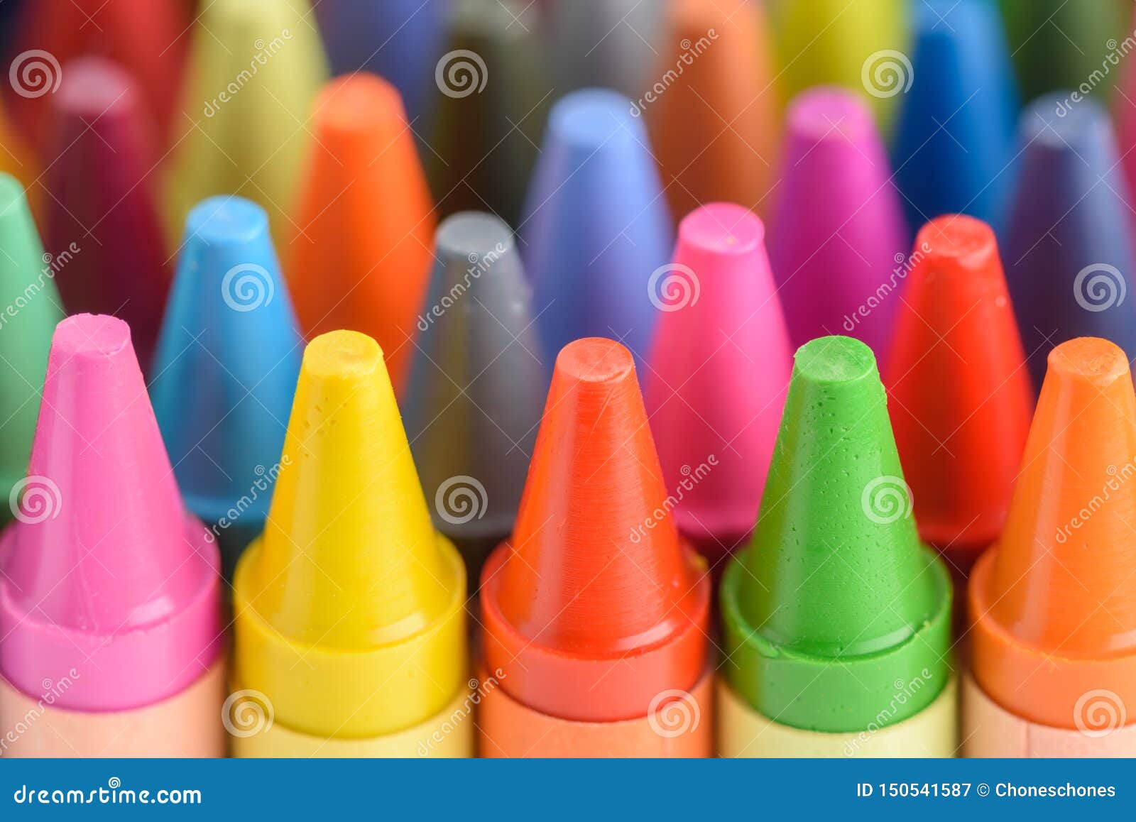 Close Up of Colorful and Pastel Crayons Stock Image Image of colorful