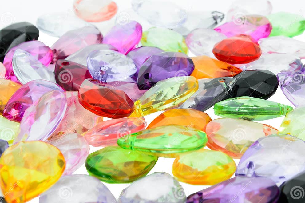 Close Up Colorful Plastic Beads. Stock Photo Image of oriental