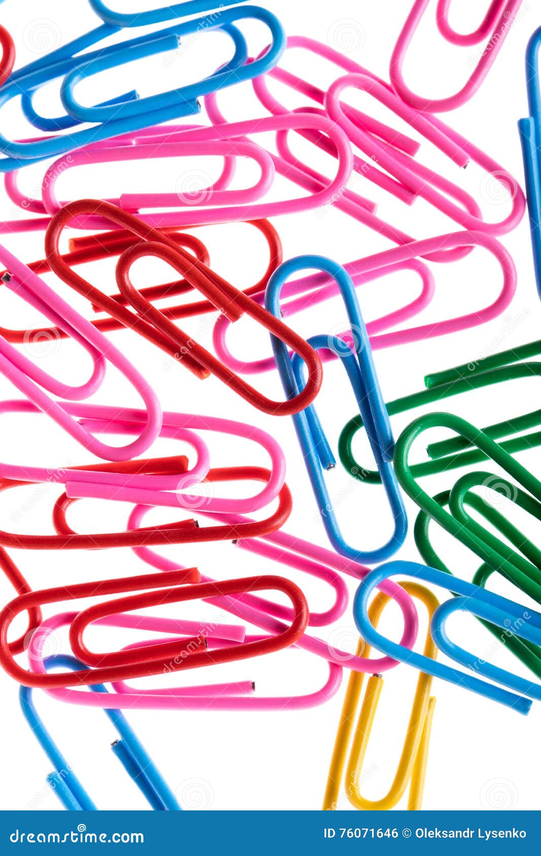 Close Up Colorido Dos Clipes De Papel Foto de Stock Imagem de clipe