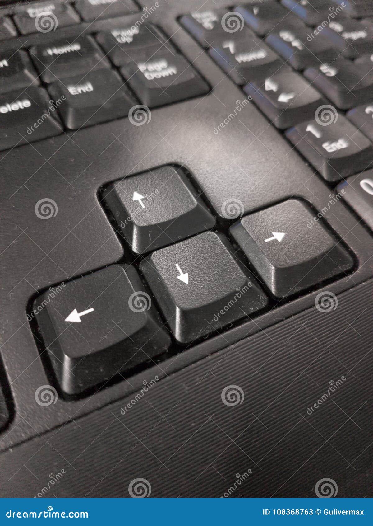 Close-up Of Computer Keyboard, Control Button Stock Image - Image of