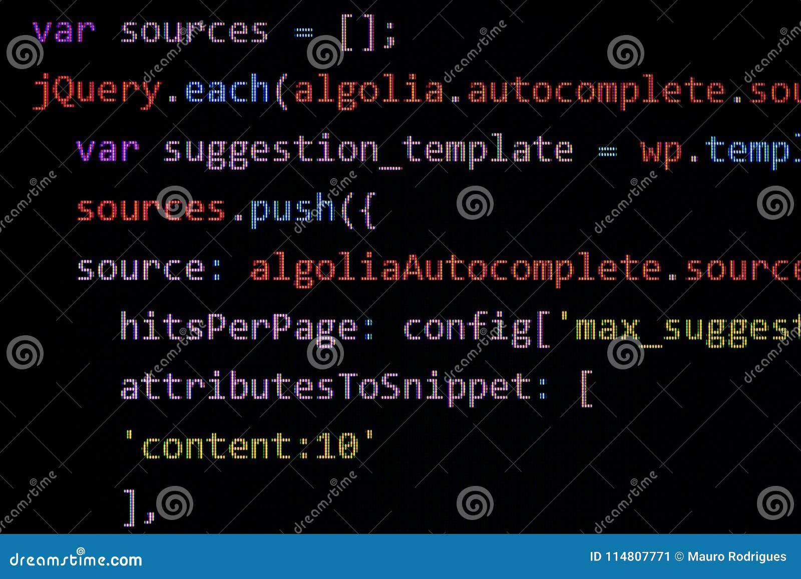 Computer wed page code stock image. Image of system 114807771