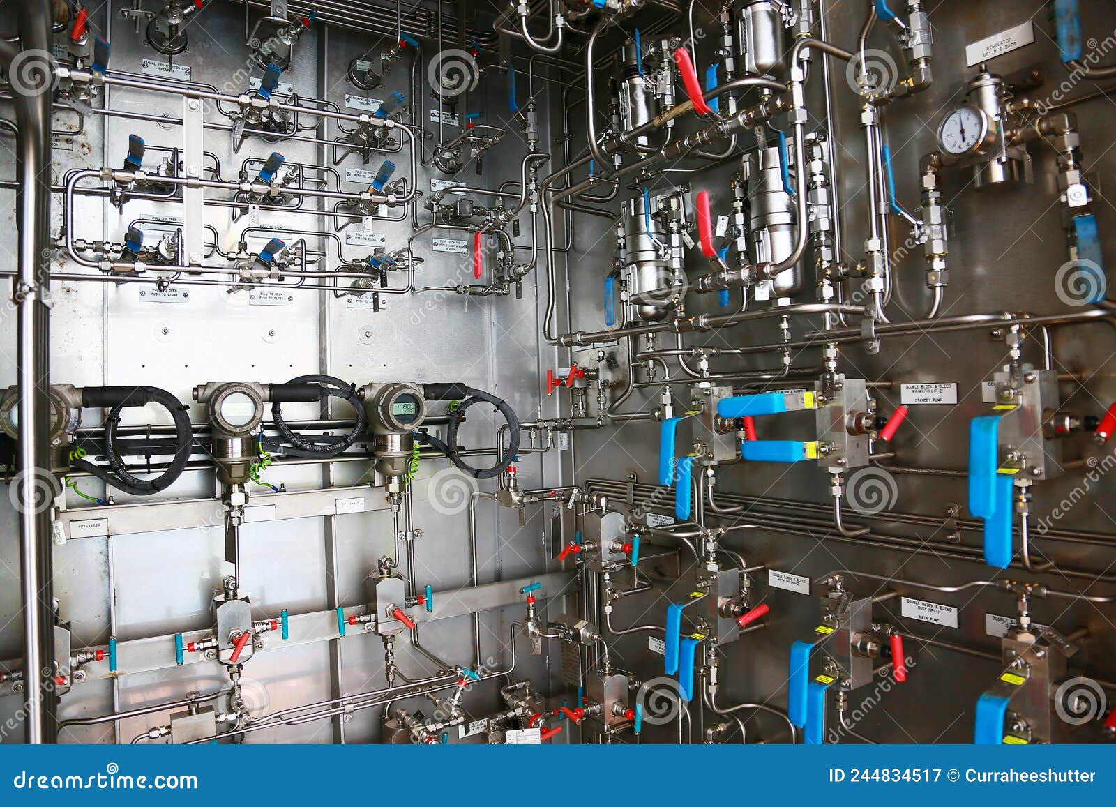 Close Up of Controller Unit or Control Process of Oil and Gas Process