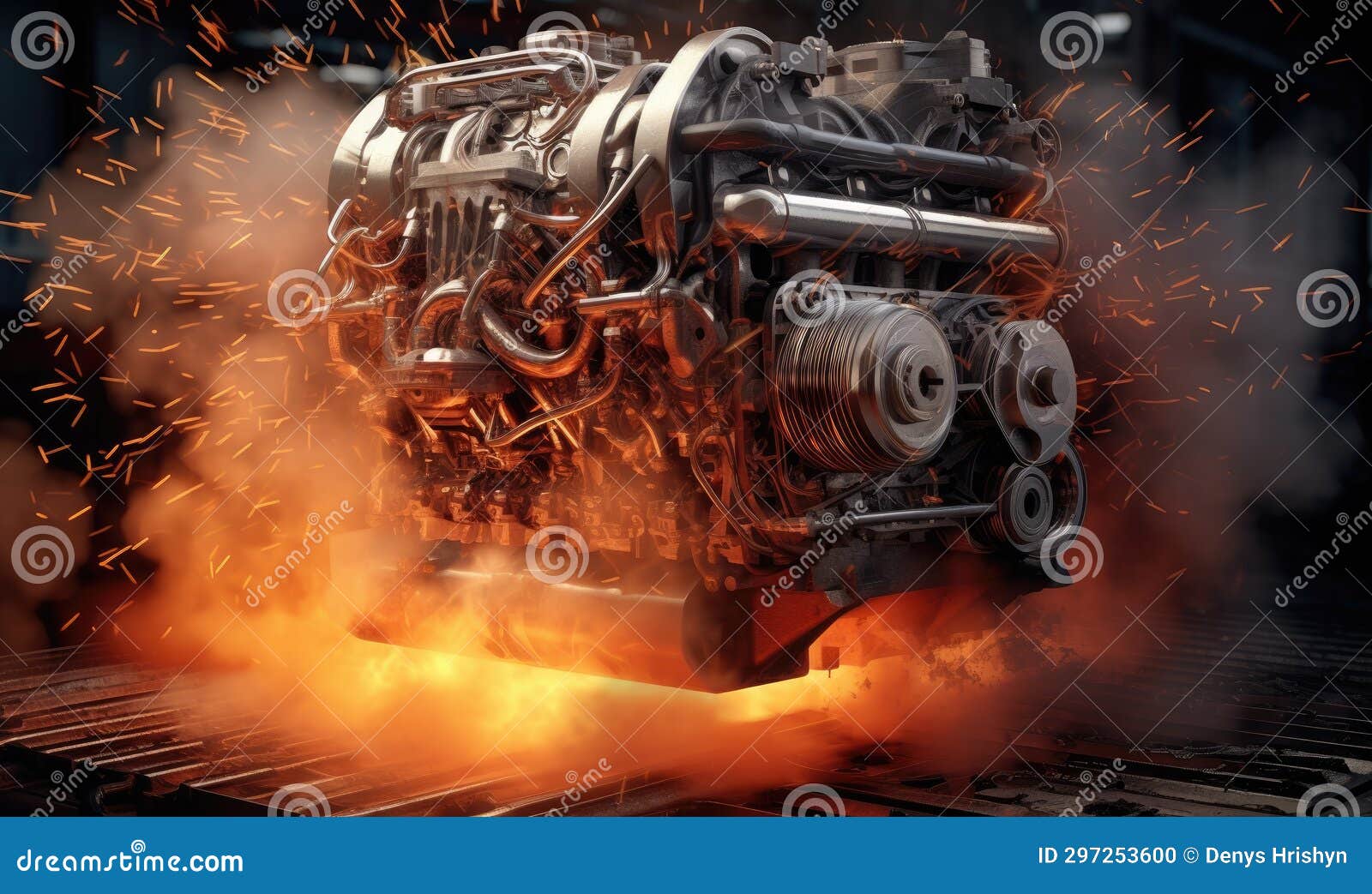 CloseUp of Conveyor Belt Engine Revealing Mechanical Components Stock