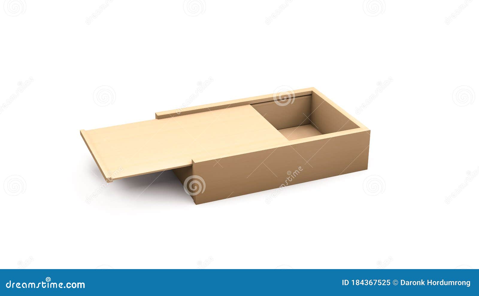 Download Close Up Of Craft Box Mock Up, Paper And Wood Material ...