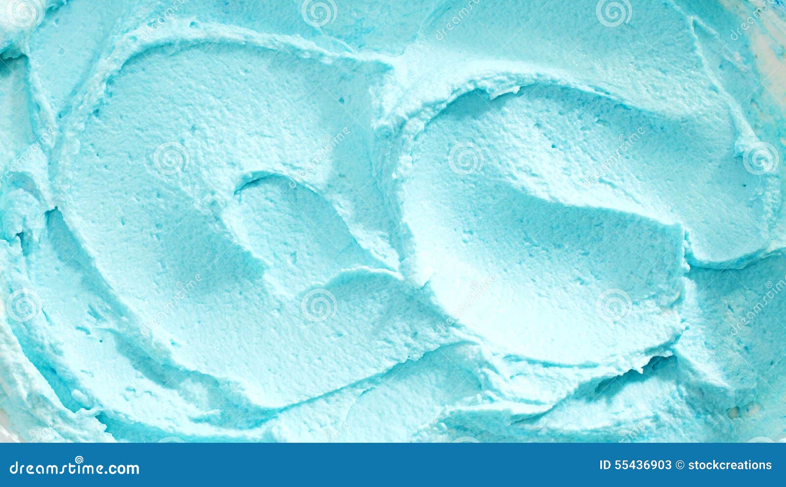 Close Up of Creamy Blue Ice Cream Stock Image Image of assorted