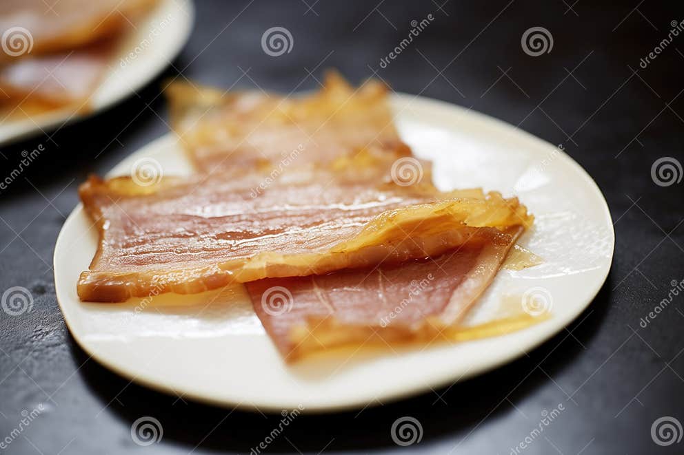 Close-up of Crispy Peking Duck Skin Stock Image - Image of peking