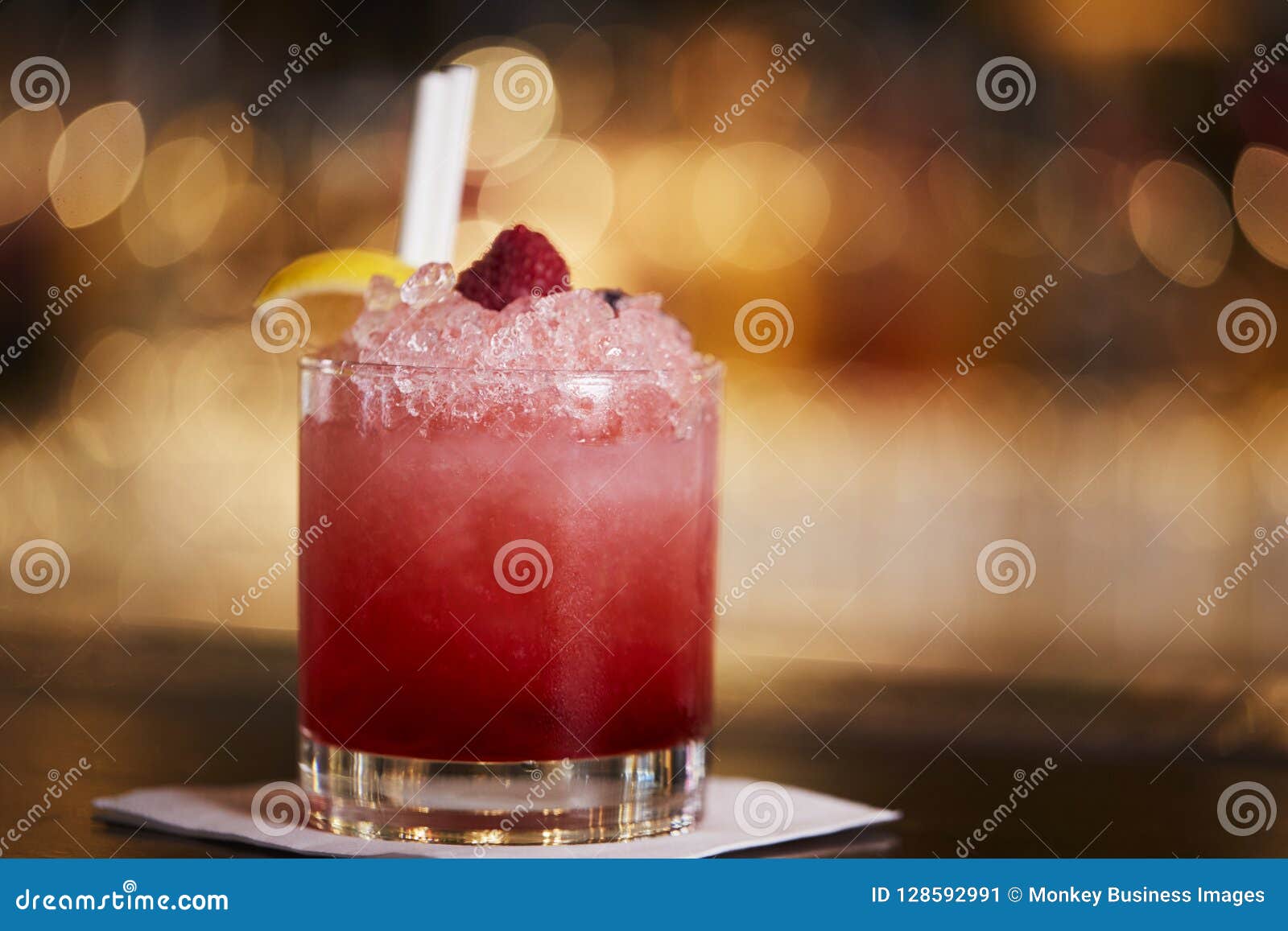 Close Up of Daiquiri Cocktail on Bar Counter Stock Image Image of