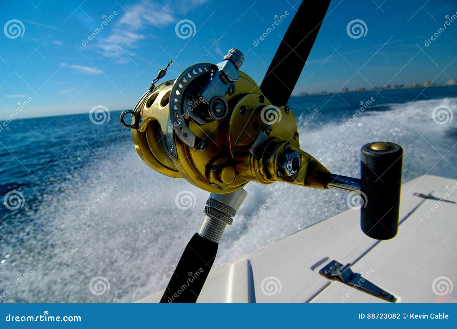 Close Up Deep Sea Fishing Rod Stock Photo - Image of deep, fast