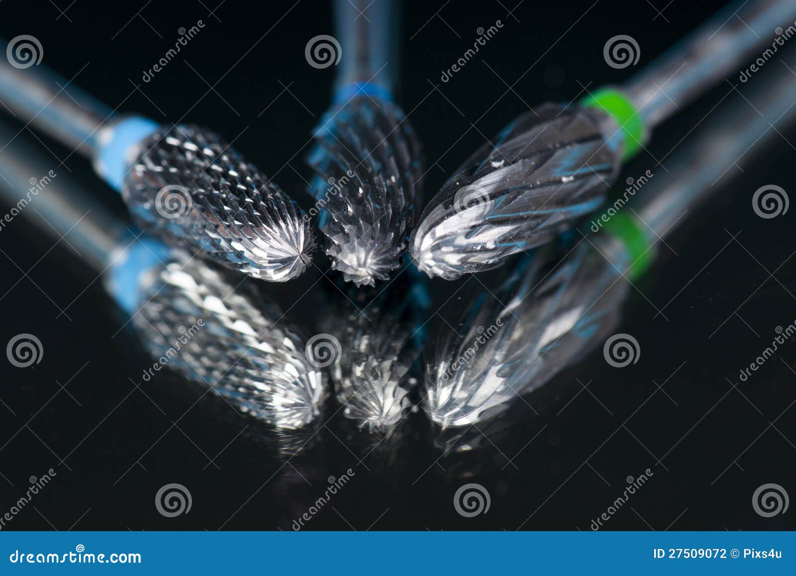 Close Up Dental Carbide Bur Tool Stock Photo Image of drill, industry