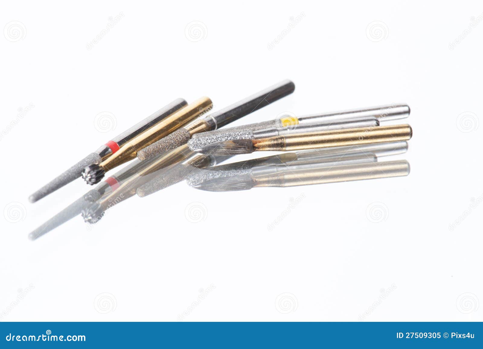 Close Up Dental Carbide Bur Tool Stock Image Image of dental, metal