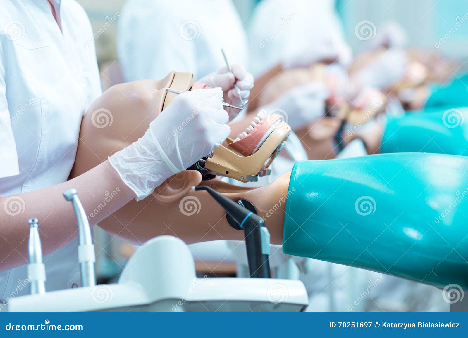Closeup of Dentistry Student on Classes Stock Image Image of