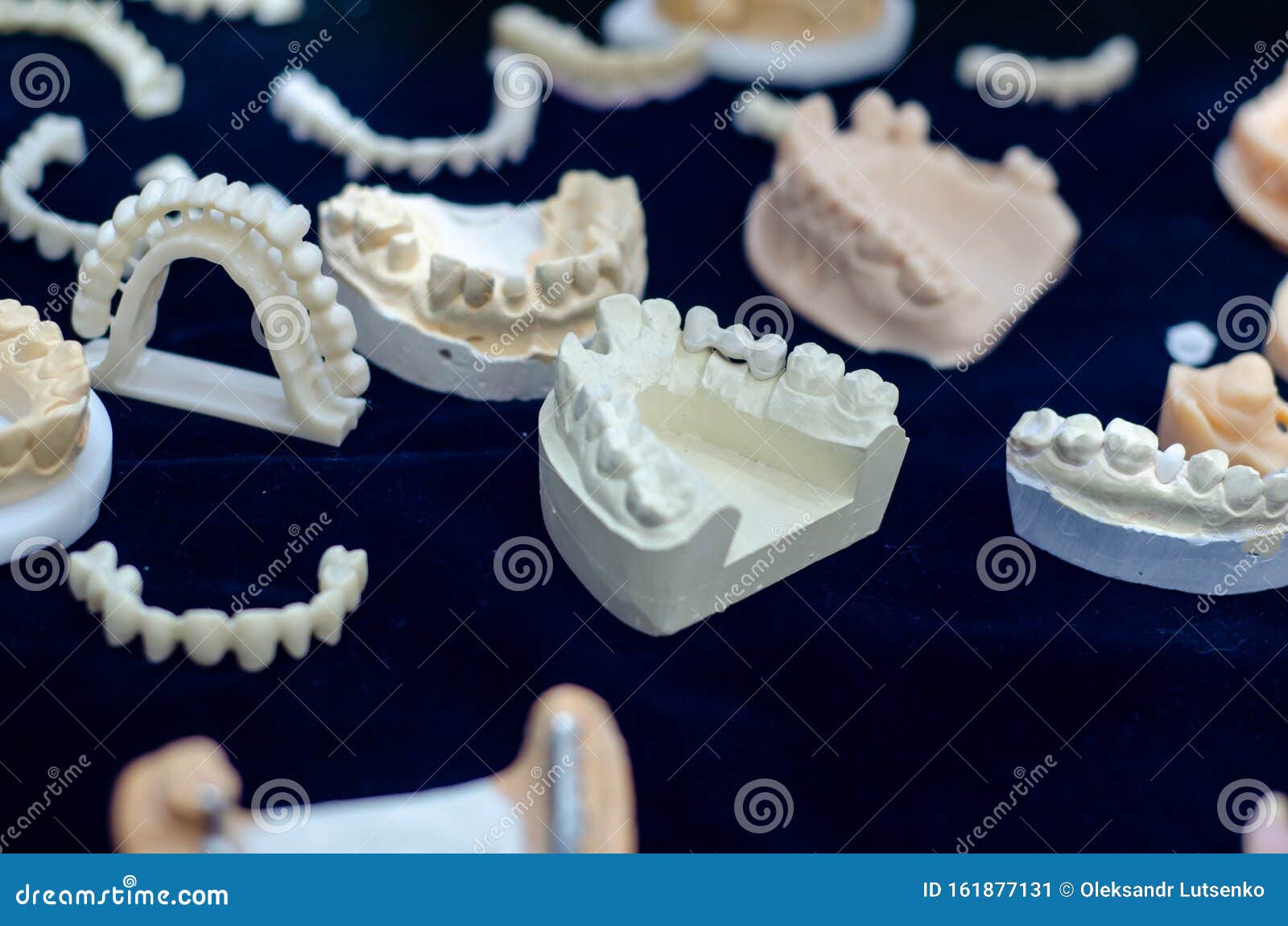 Closeup of Denture Manufacturing Process Stock Image Image of process, objects 161877131