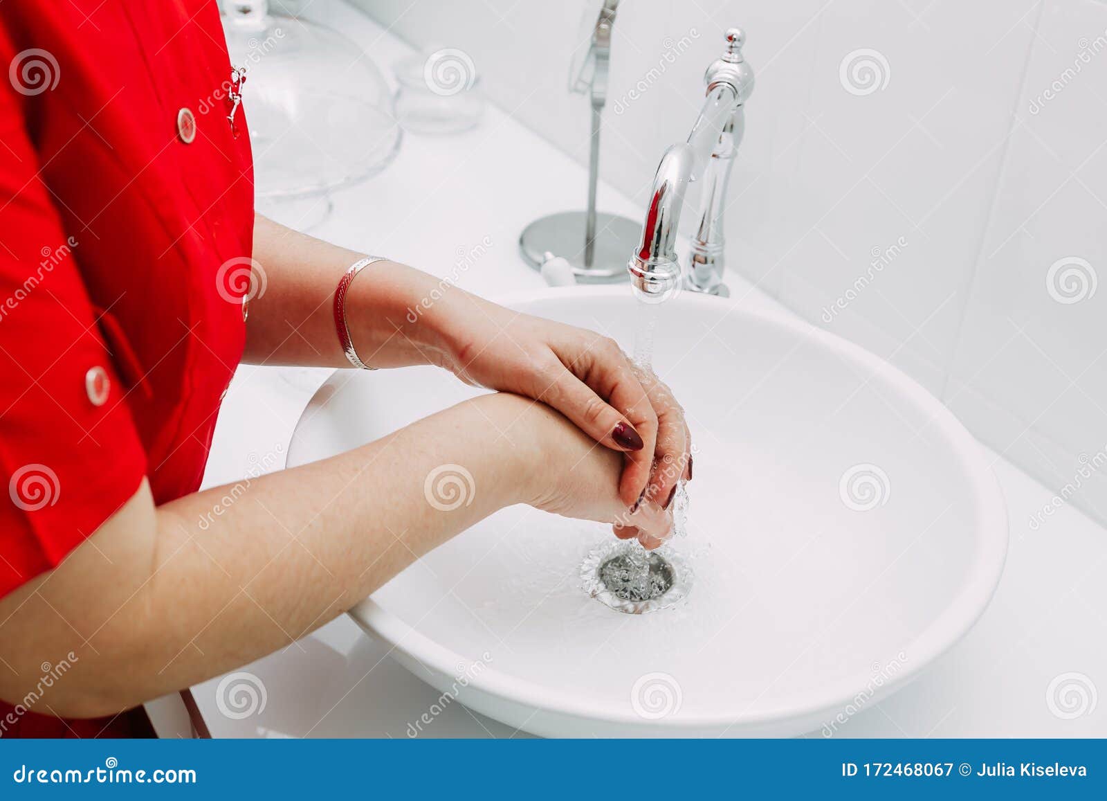Close Up of Doctor Washing His Hands Stock Image Image of people