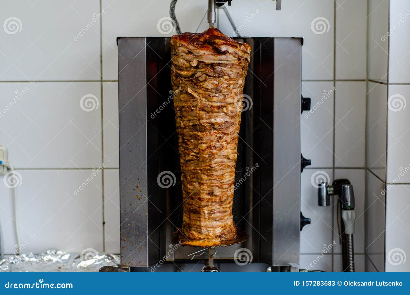 Gyro Meat Rotating Spit Stock Images Download 78 Royalty Free Photos