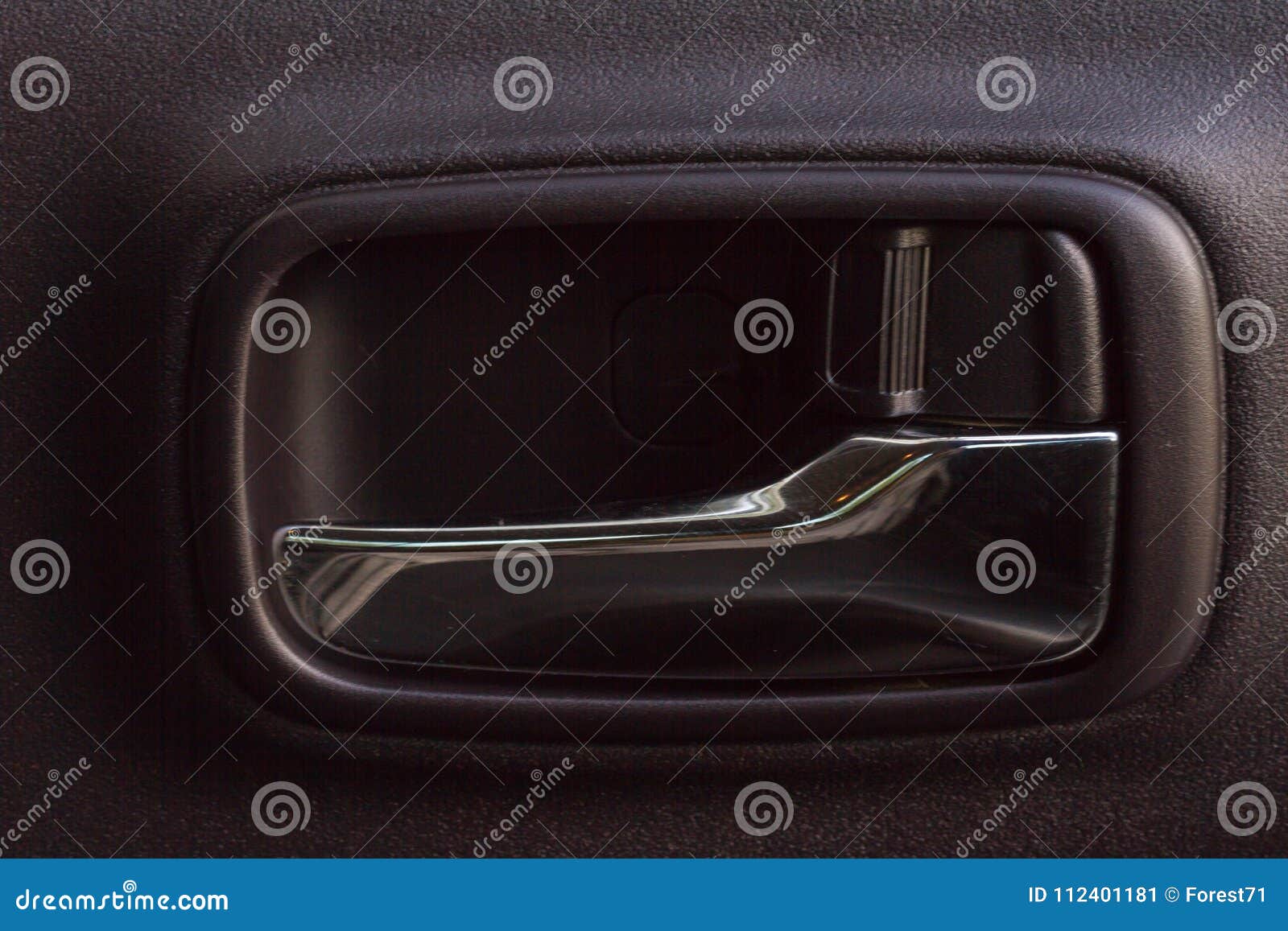 Door handle inside the car stock image. Image of automobile 112401181