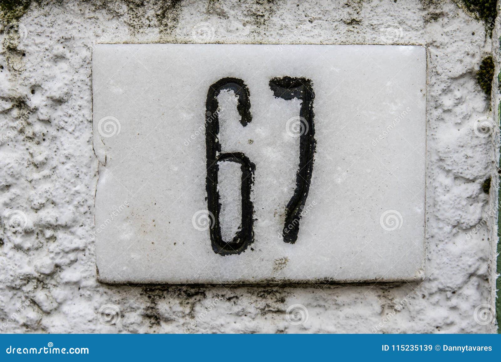 close up of door numbers