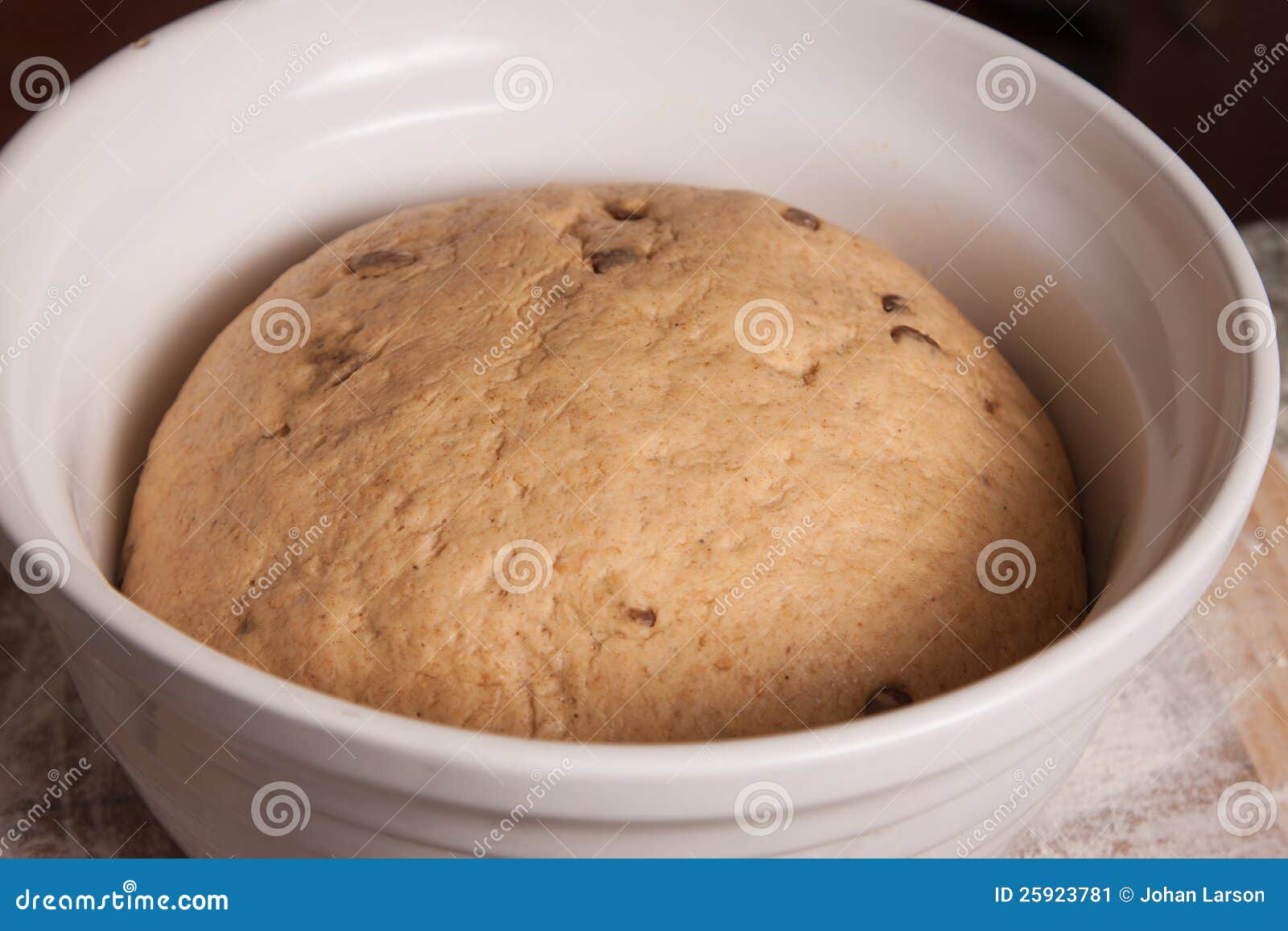 Closeup of Dough Rising in a Bowl Stock Image Image of homemade