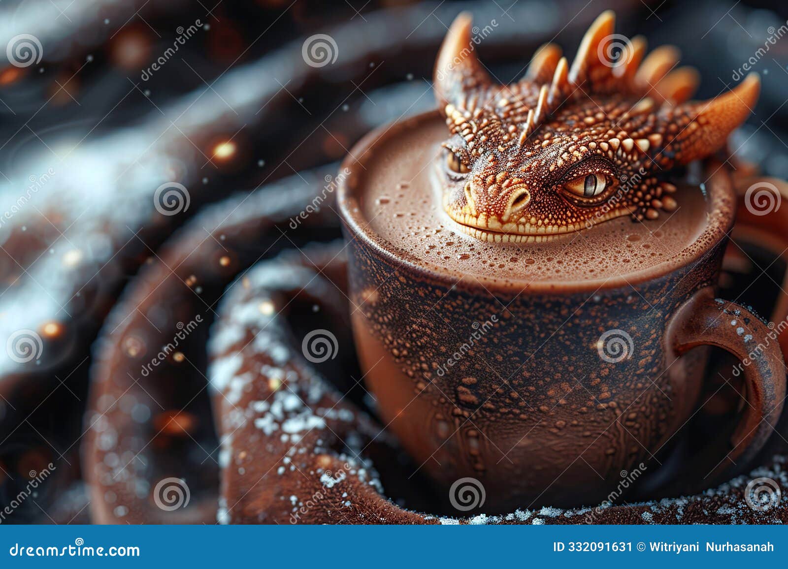 dragon in hot chocolate