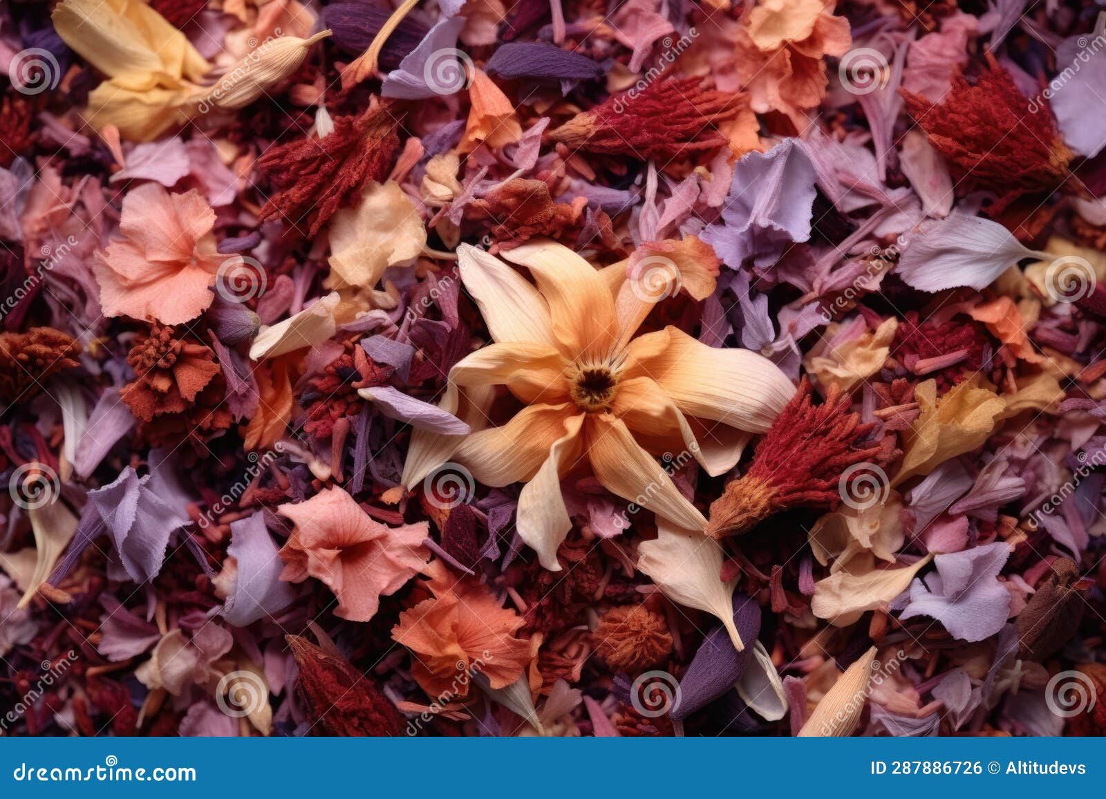 Closeup of Dried Flower Petals Stock Photo Image of flower, decay