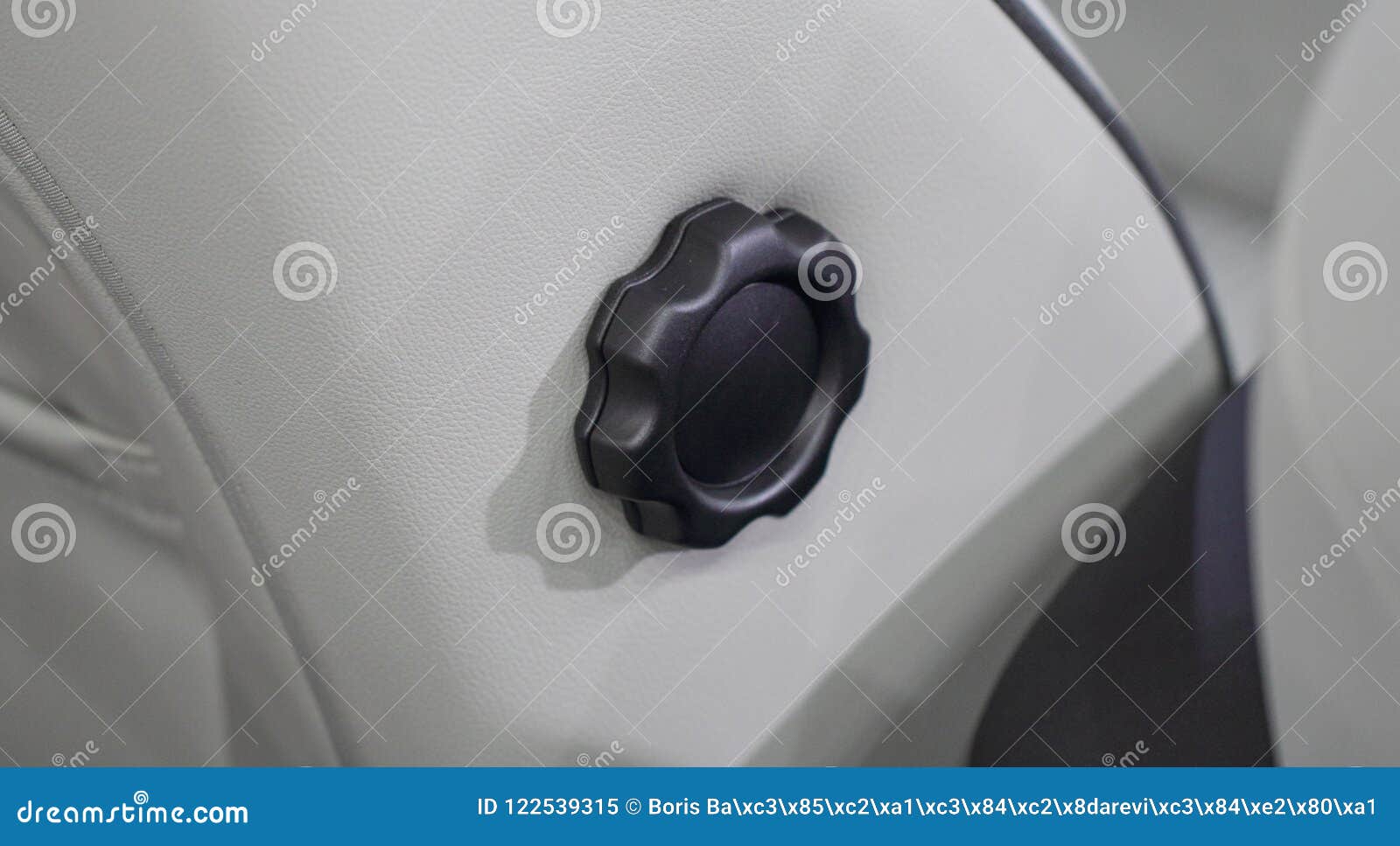 The Close Up of Driver Seat Adjustment Knob Stock Image Image of