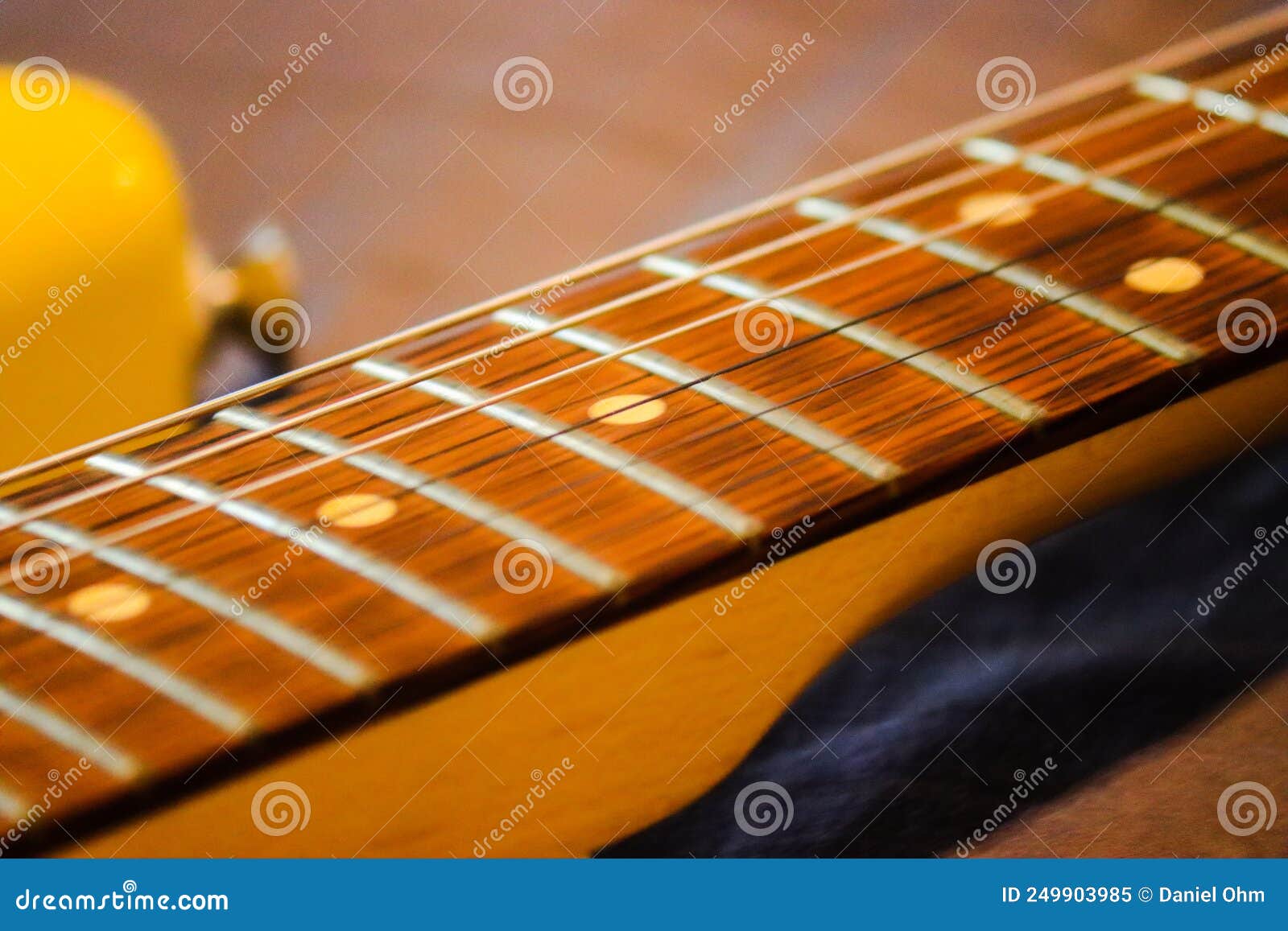 Close Up of an Electric Guitar Neck Stock Image Image of keyboard