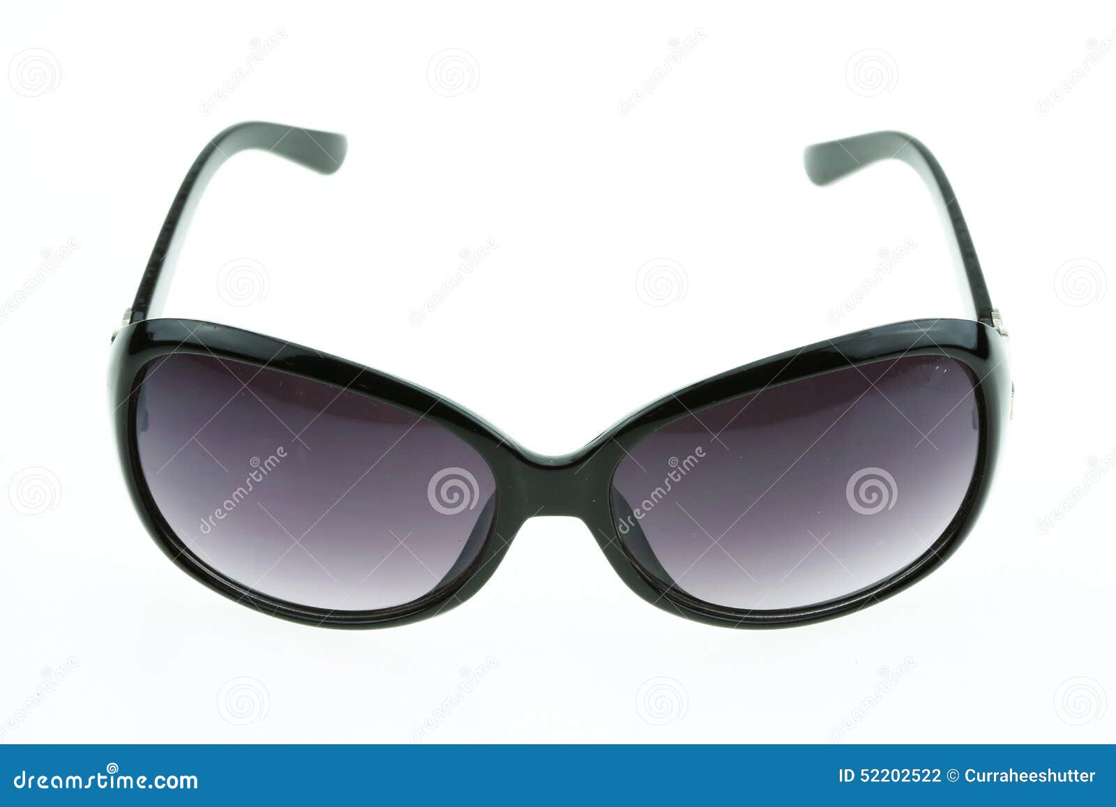 Close Up of Eye Glasses Isolated on White Background Stock Photo