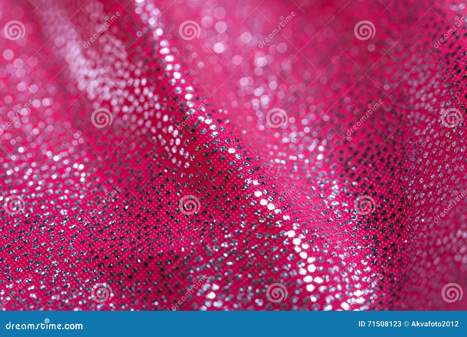Closeup Fabric. Covered with Reflective Dots that Give the Image Its