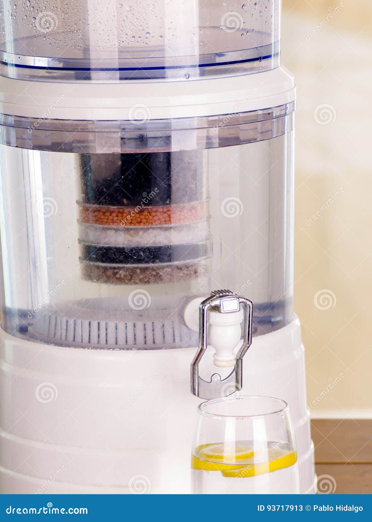 Close Up of a Filter System of Water Purifier on a Kitchen Background