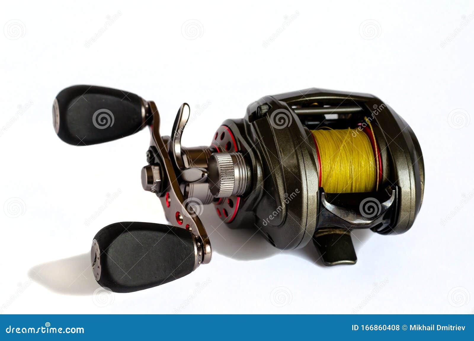 Low Profile Baitcasting Reel. Stock Photo - Image of bait, braking
